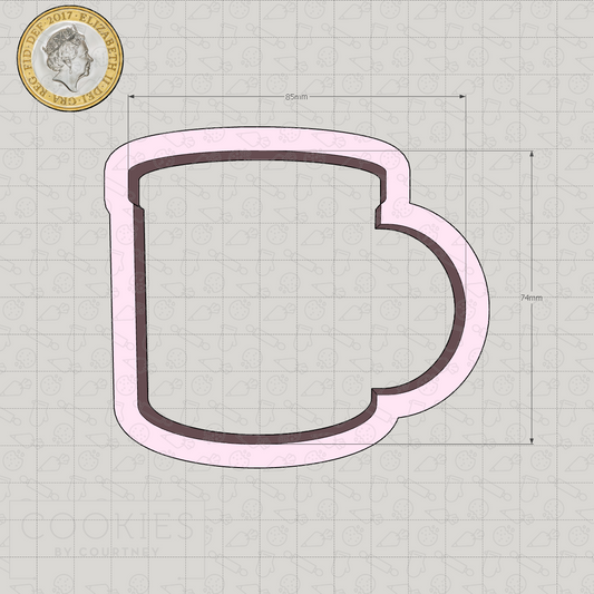 Coffee Mug 2 Cookie Cutter