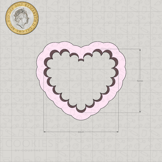 Scalloped Heart Cookie Cutter