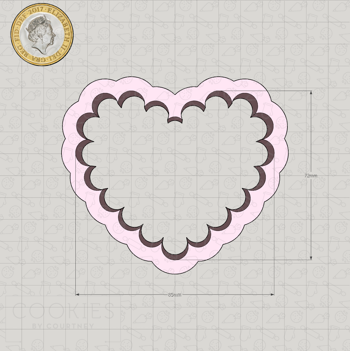 Scalloped Heart Cookie Cutter