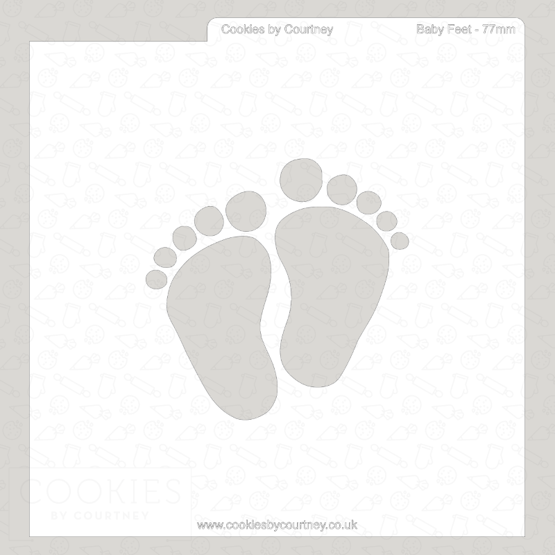 Baby Feet Cutter and Stencil Set