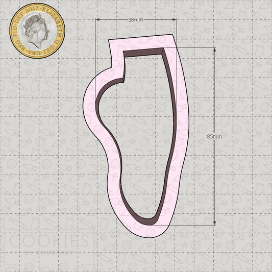 Ballet Slipper Cookie Cutter