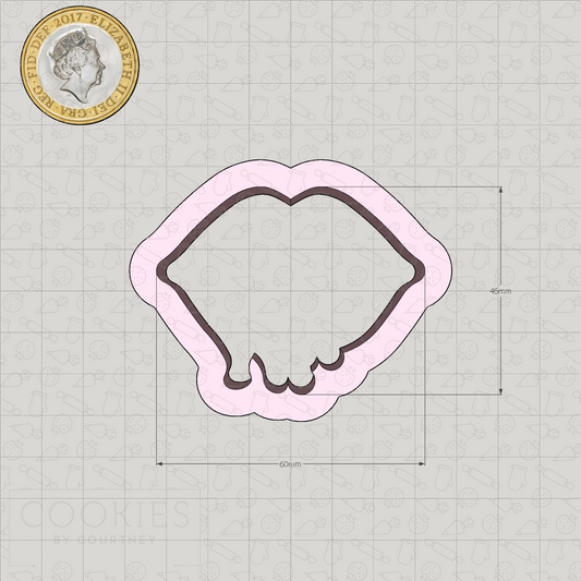 Bleeding Lips Cookie Cutter