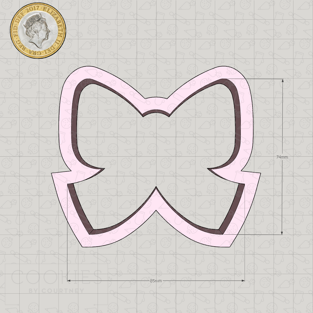 Bow Style 2 Cookie Cutter