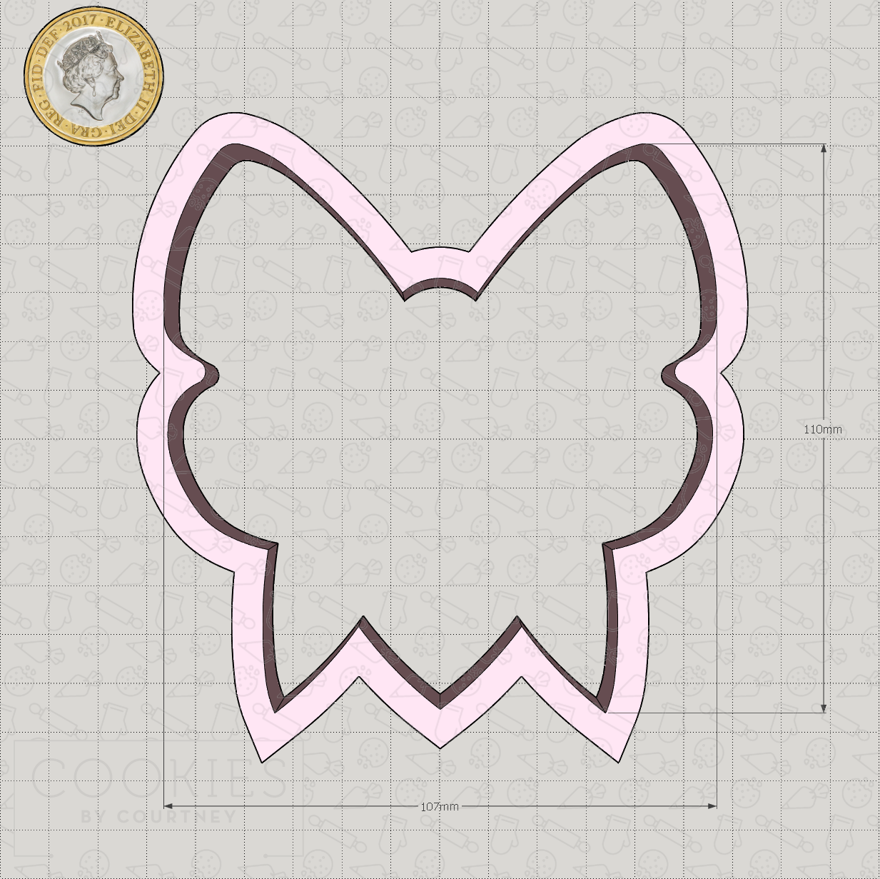 Bow Style 3 Cookie Cutter