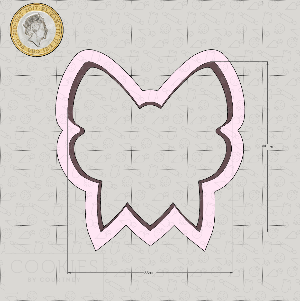 Bow Style 3 Cookie Cutter