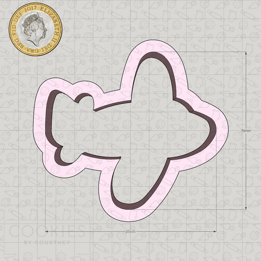 Cartoon Plane Cookie Cutter