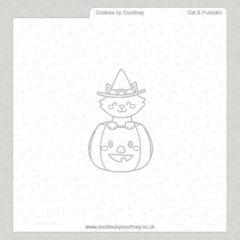 Cat and Pumpkin - PYO Stencil