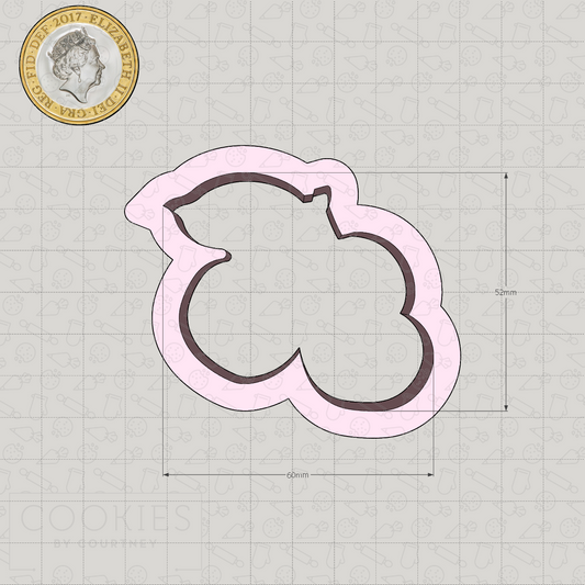 Three Cherries Cookie Cutter