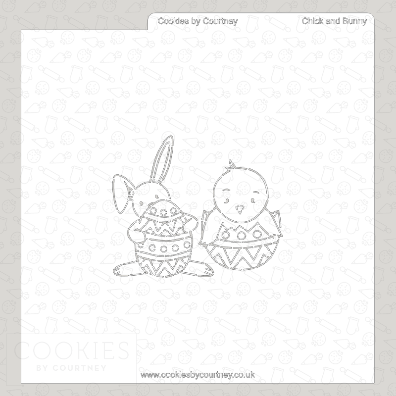 Chick and Bunny - PYO Stencil