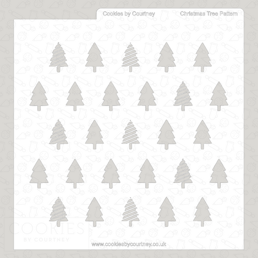 Christmas Tree Pattern Stencil