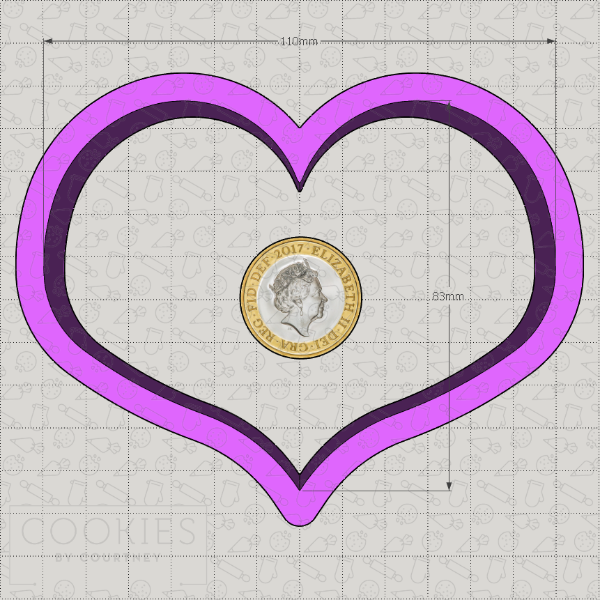 Chubby Heart Cookie Cutter