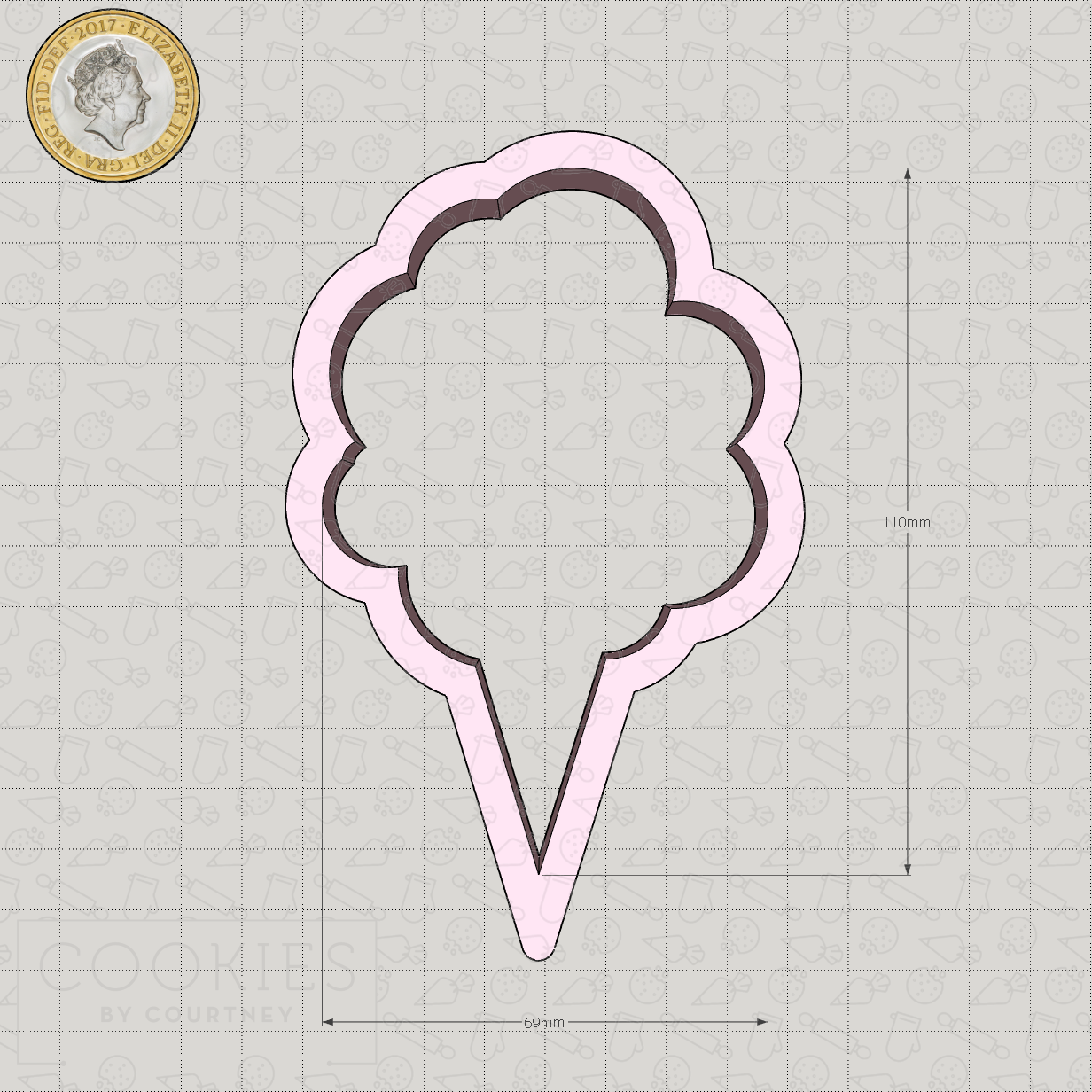 Cotton Candy Cookie Cutter