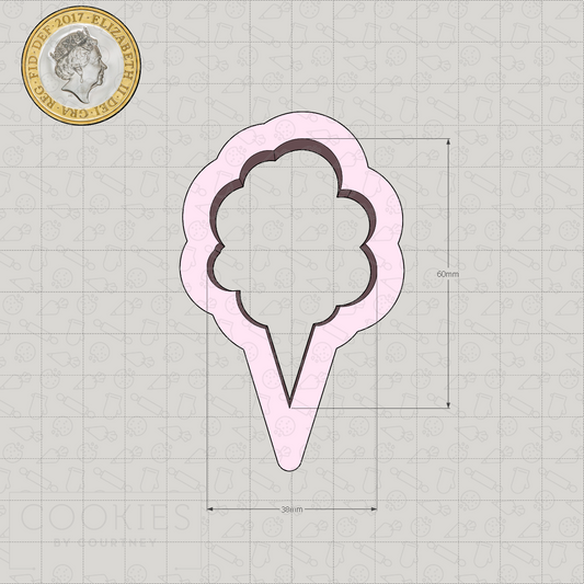 Cotton Candy Cookie Cutter