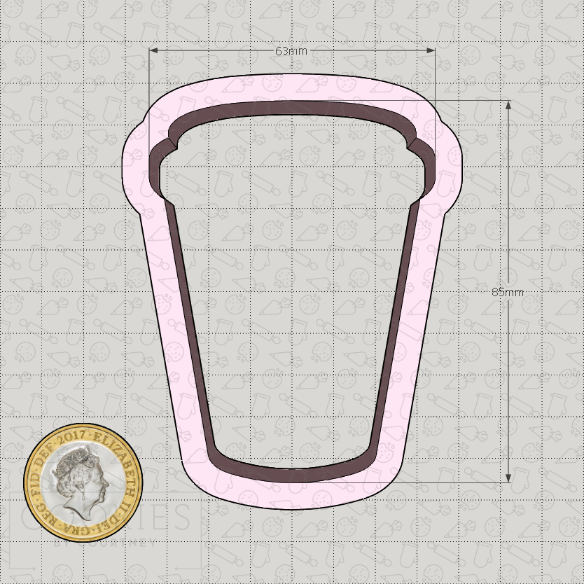 Disposable Coffee Cup Cookie Cutter