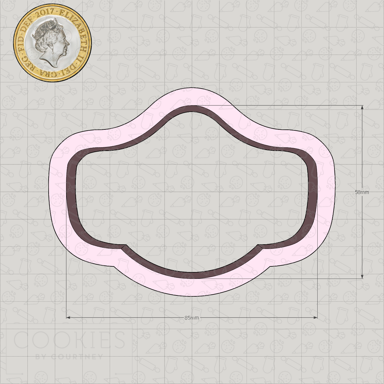 Face Mask Cookie Cutter