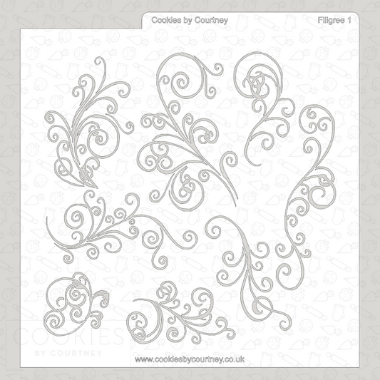 Filigree 1 Stencil