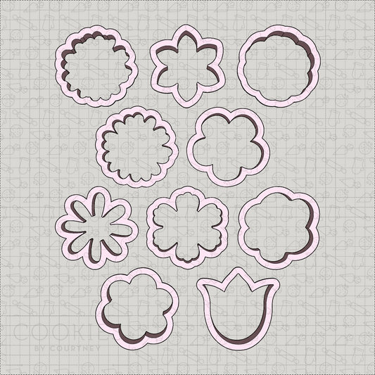 Flower Cookie Cutter Set