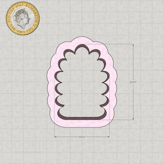 Frilly Rainbow Cookie Cutter