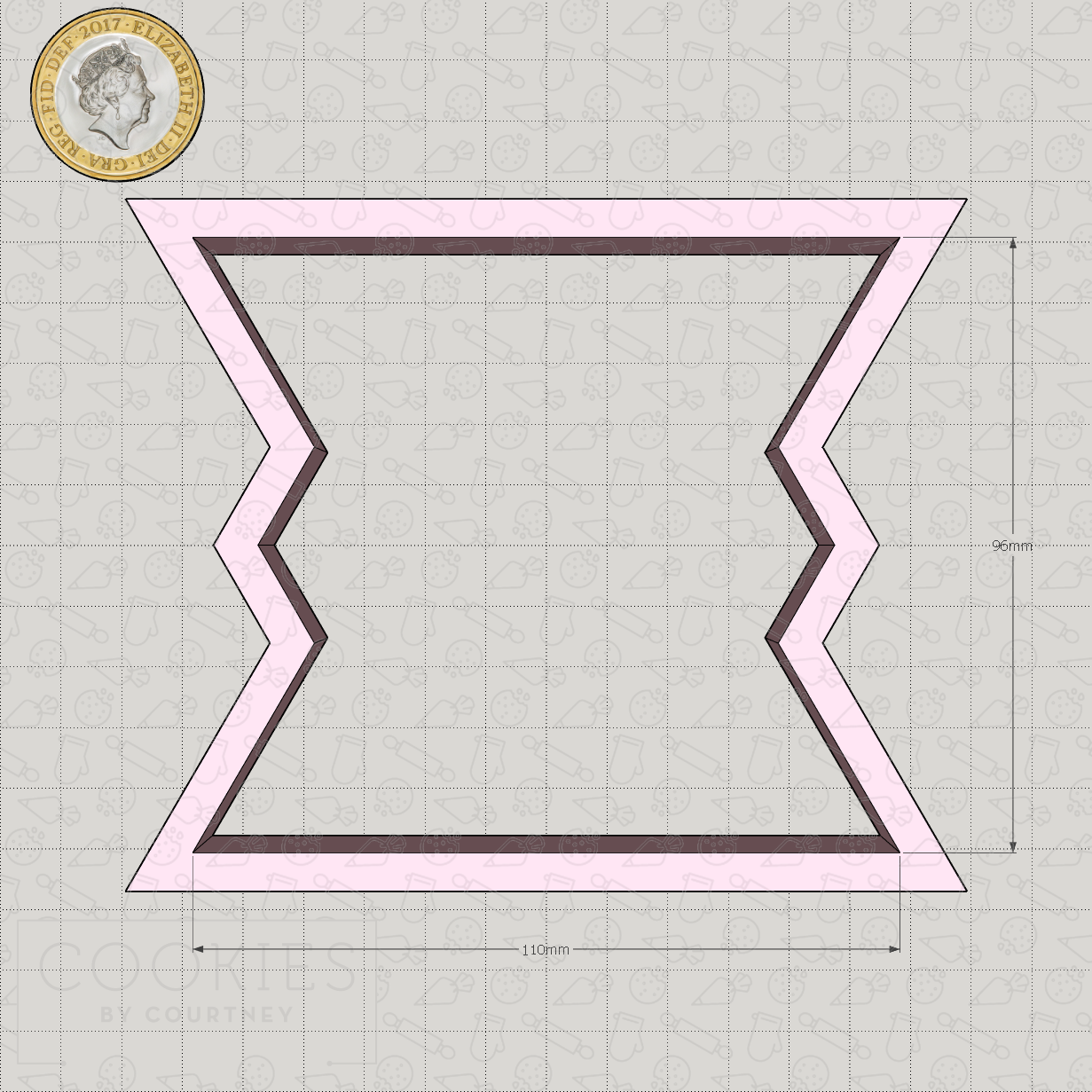 Geometric Plaque - Style #01 Cookie Cutter