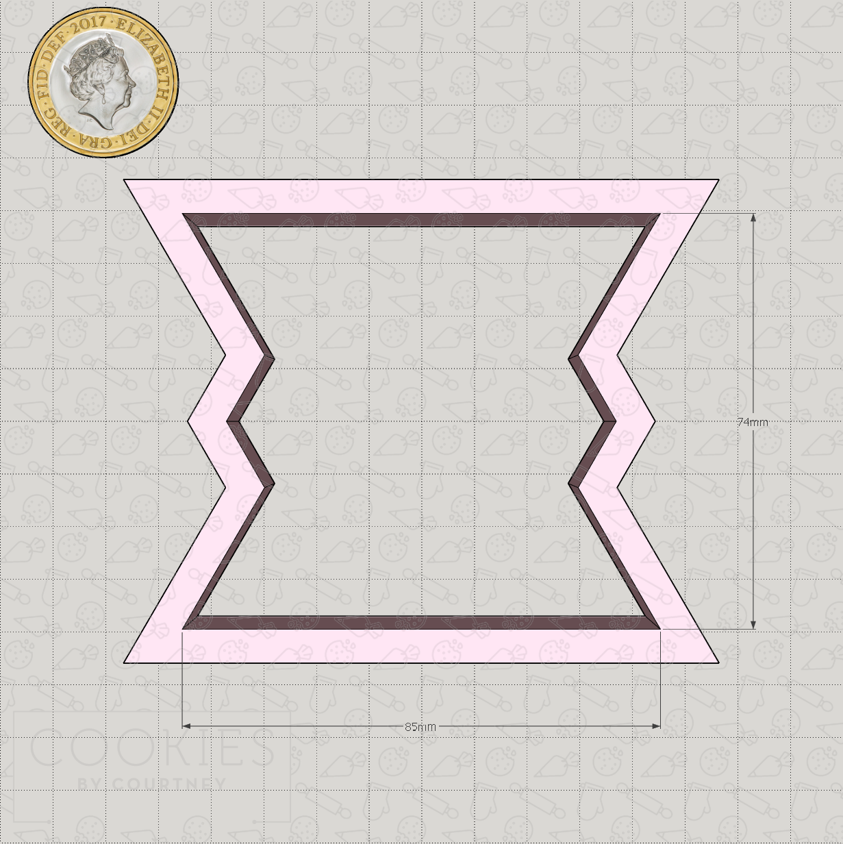 Geometric Plaque - Style #01 Cookie Cutter
