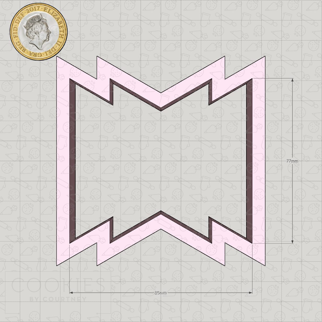 Geometric Plaque - Style #02 Cookie Cutter