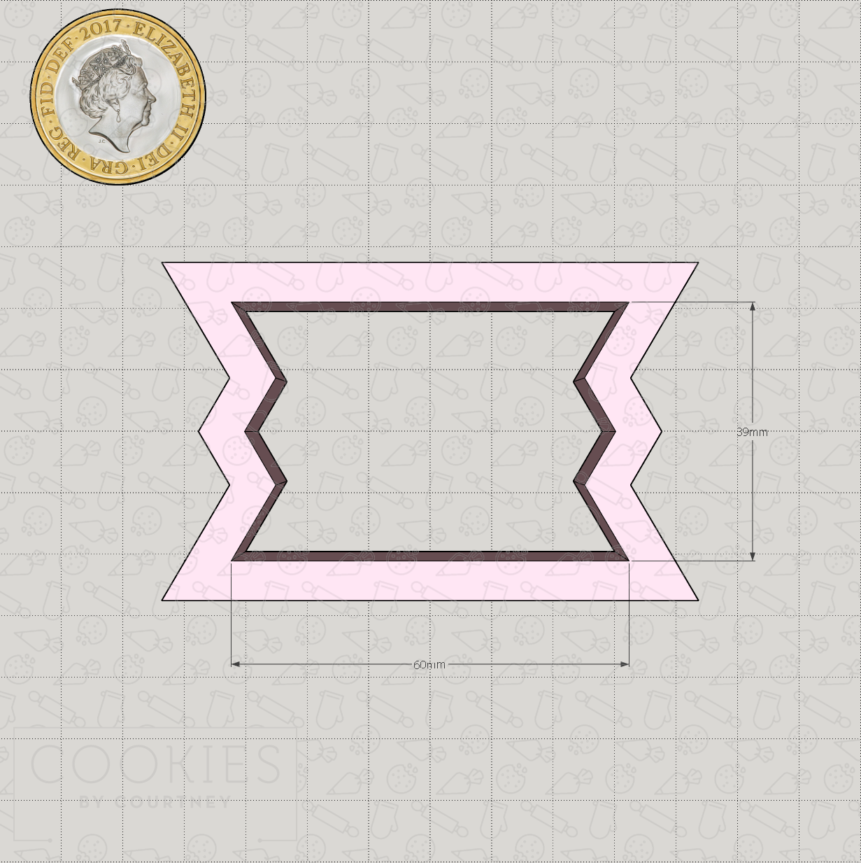 Geometric Plaque - Style #04 Cookie Cutter