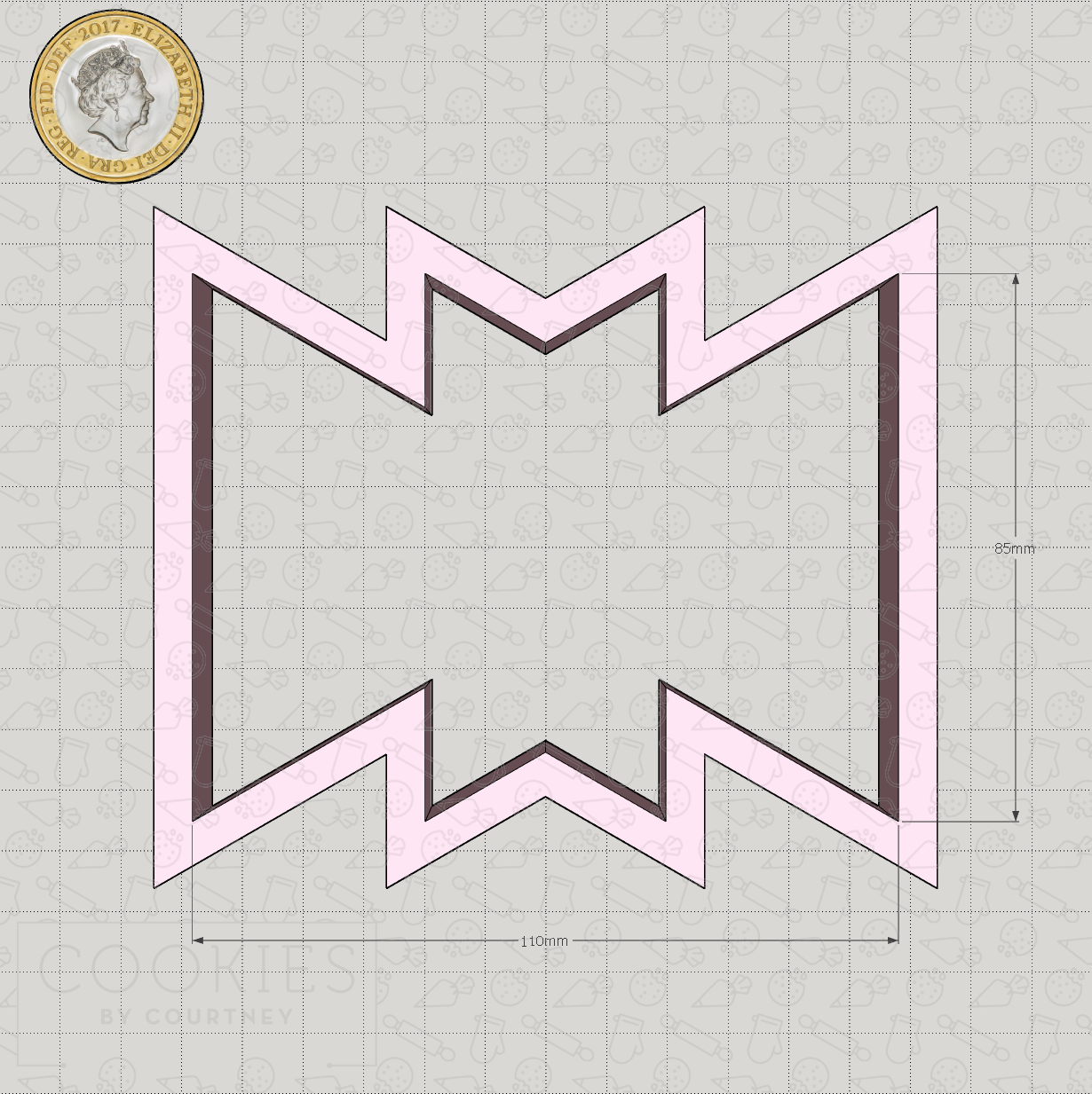 Geometric Plaque - Style #05 Cookie Cutter