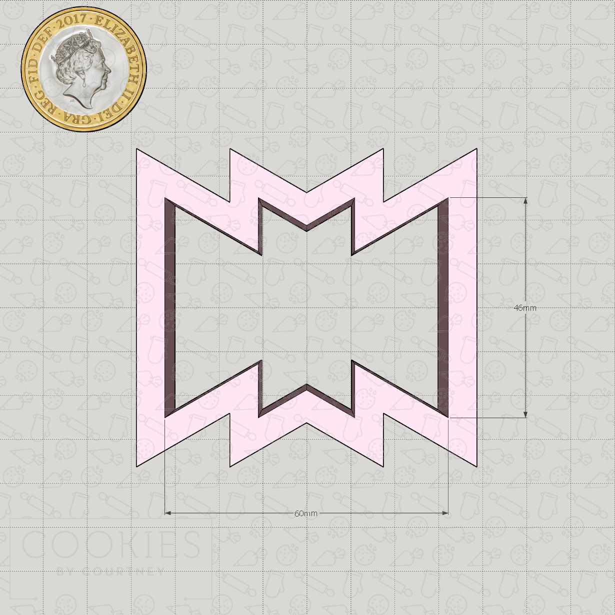 Geometric Plaque - Style #05 Cookie Cutter