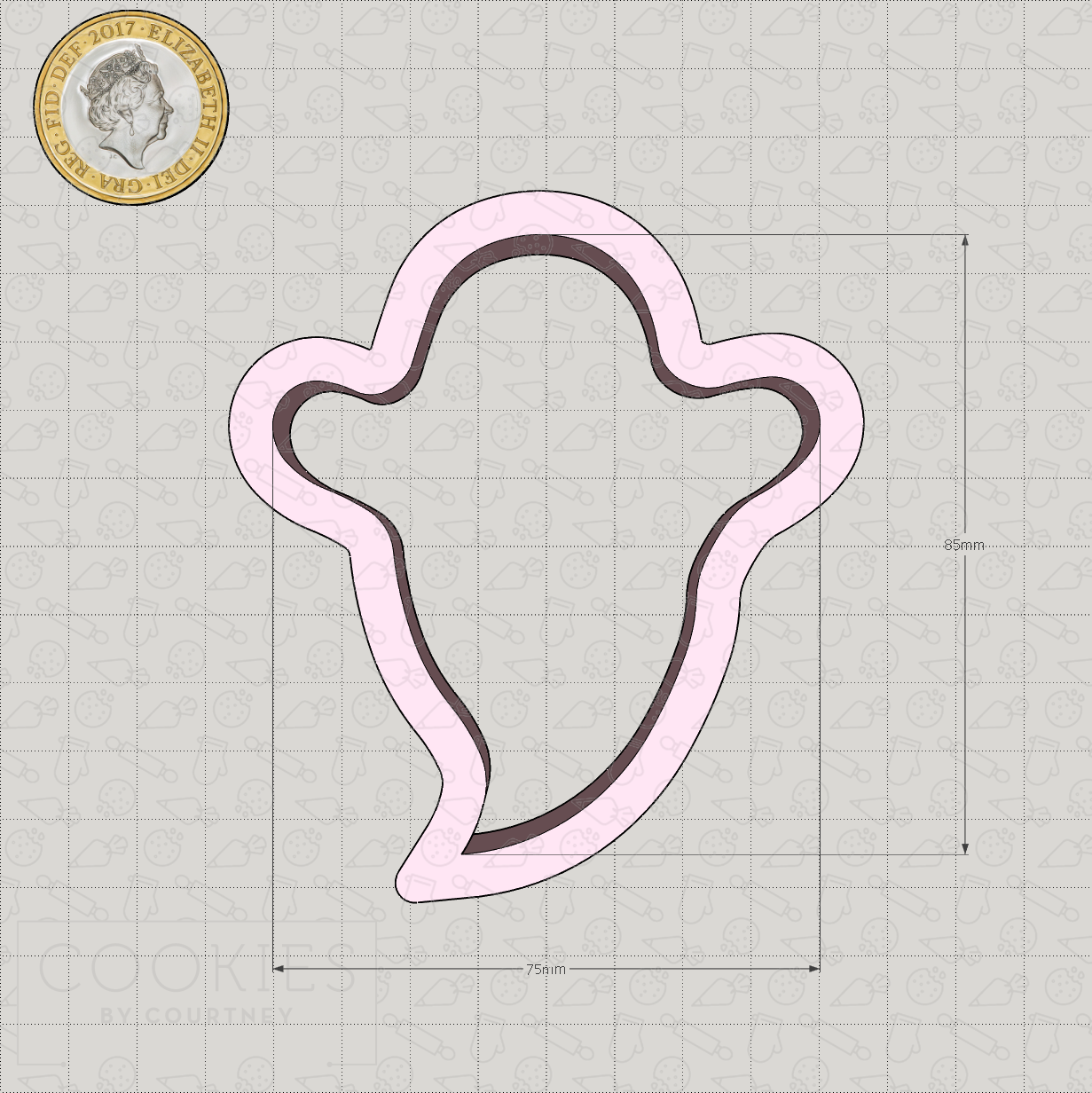 Ghost 2 Cookie Cutter