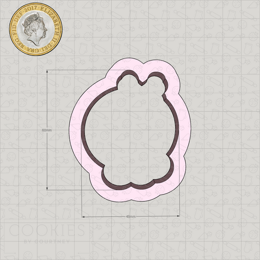 Girl Skull Face Cookie Cutter