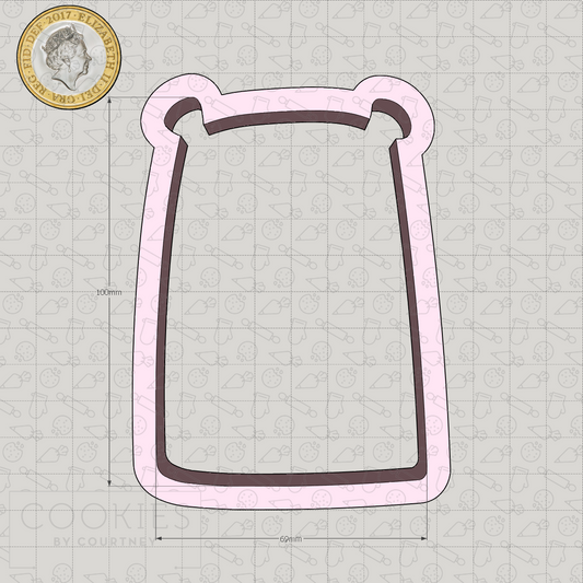 Grace Eva Bear Cookie Cutter