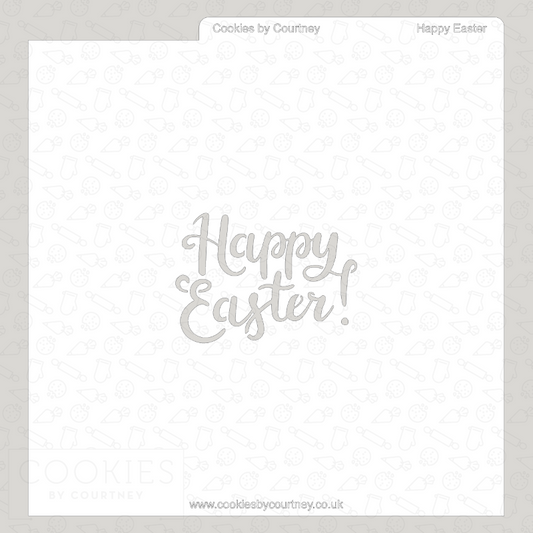 Happy Easter Stencil