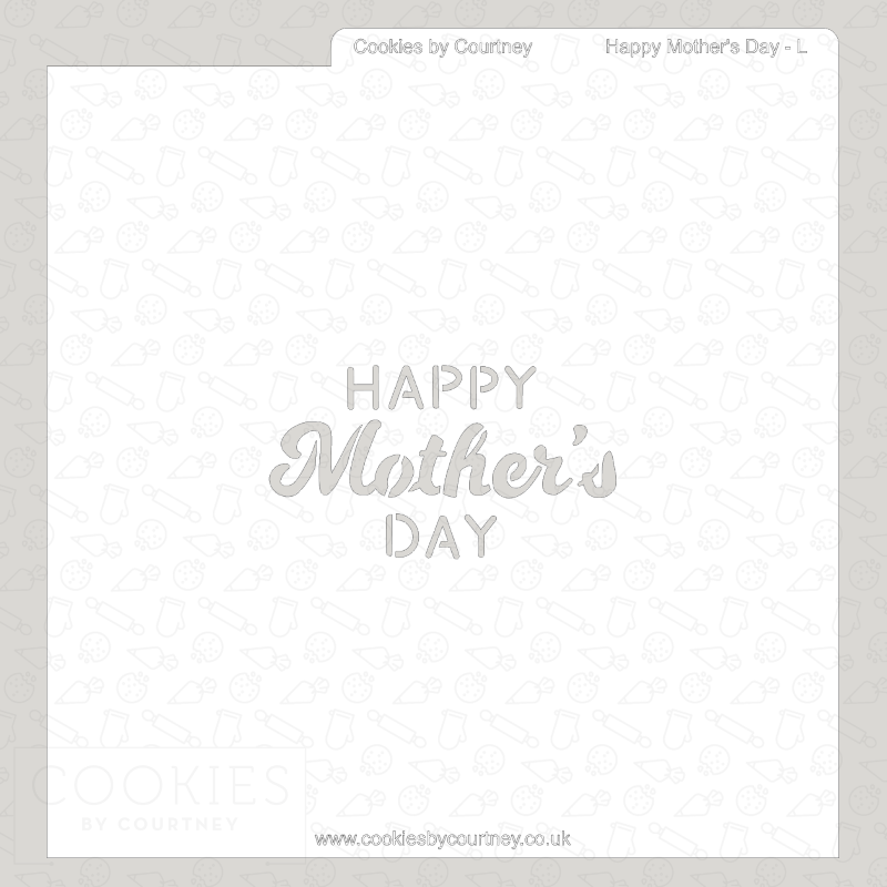 Happy Mother's Day Cutter and Stencil Set