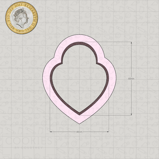 Heart Lock Cookie Cutter