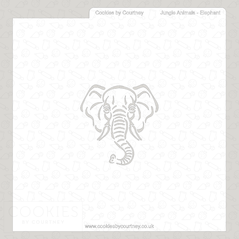 Jungle Animals - Elephant Stencil