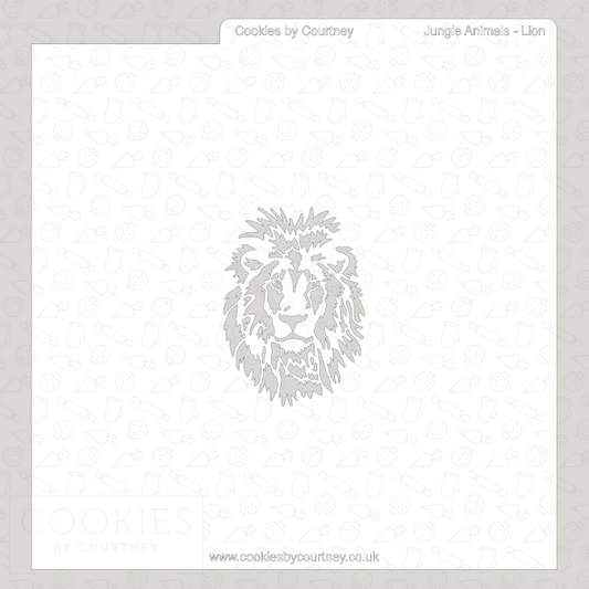 Jungle Animals - Lion Stencil