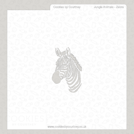 Jungle Animals - Zebra Stencil