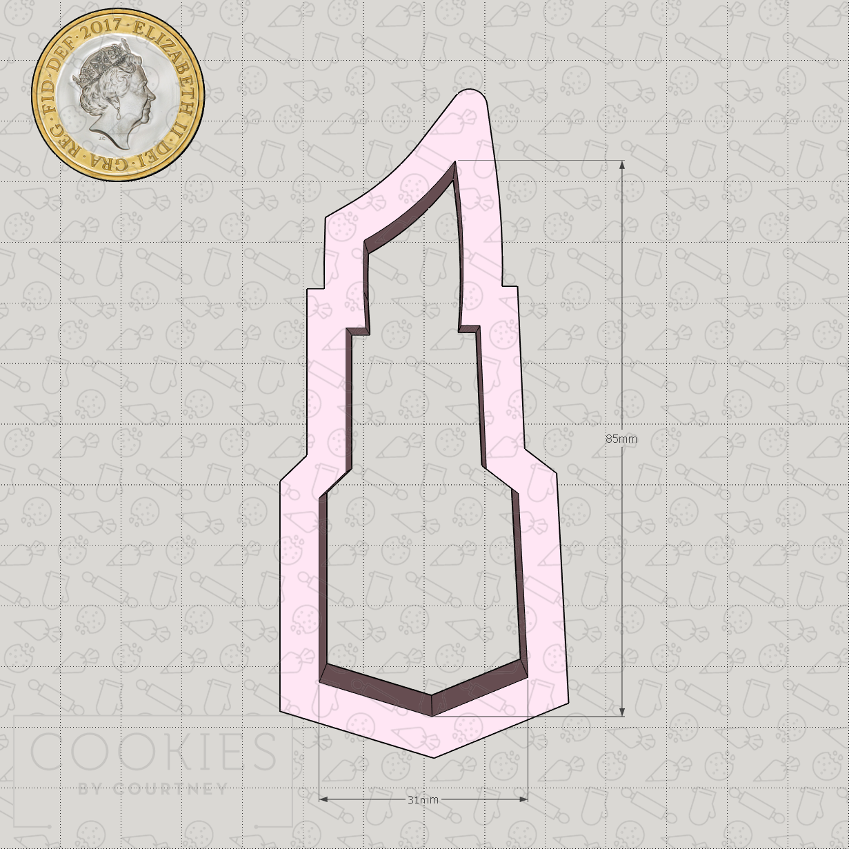 Lipstick Cookie Cutter