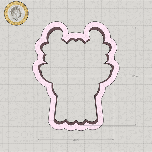 Llama Head Cookie Cutter