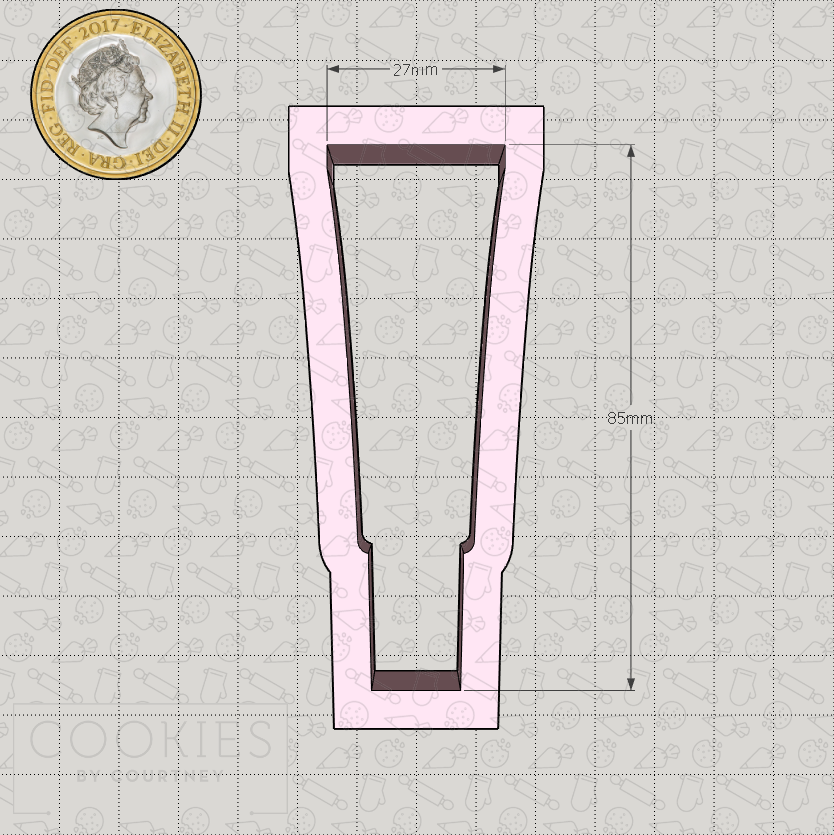Makeup Tube 2 Cookie Cutter