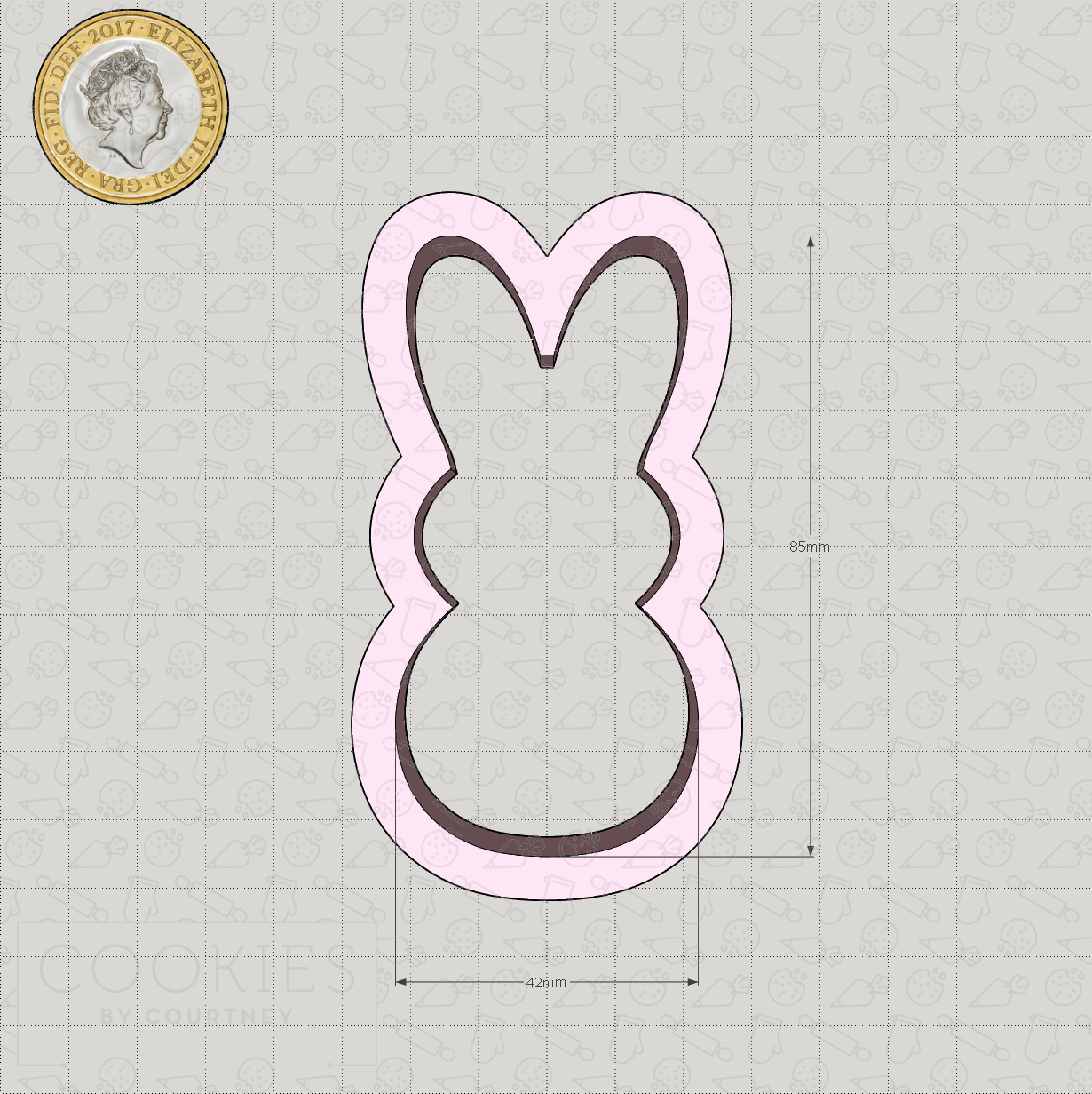 Marshmallow Bunny Cookie Cutter