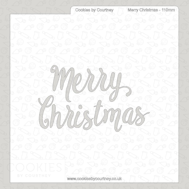 Merry Christmas Cutter and Stencil Set