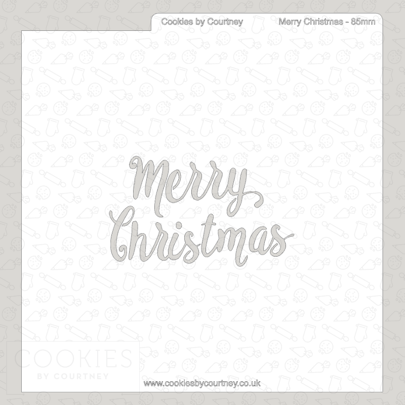 Merry Christmas Cutter and Stencil Set