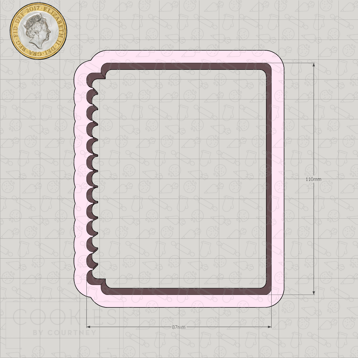 Notepad Cookie Cutter