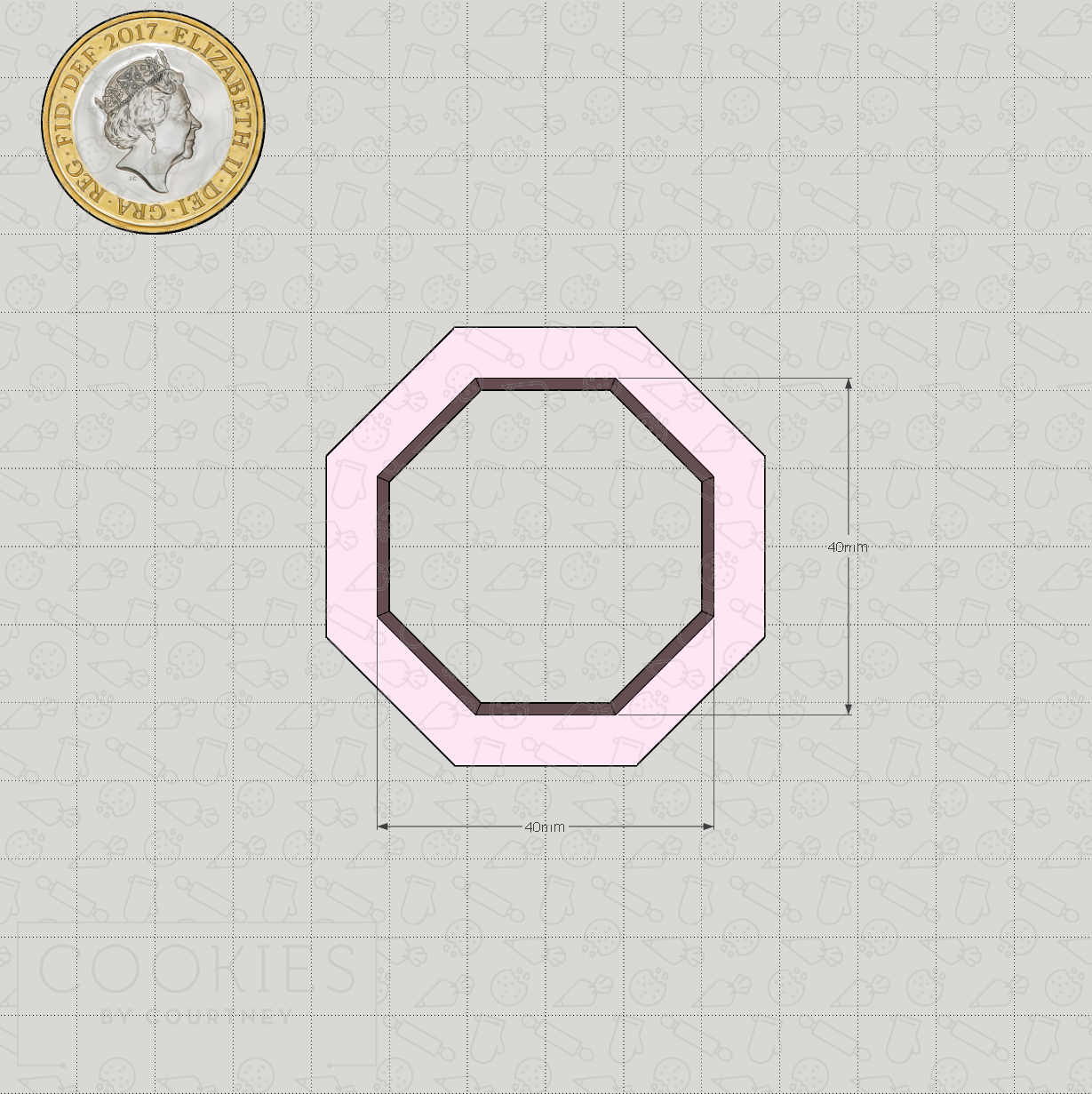 Basic Shapes - Octagon - Cookie Cutter