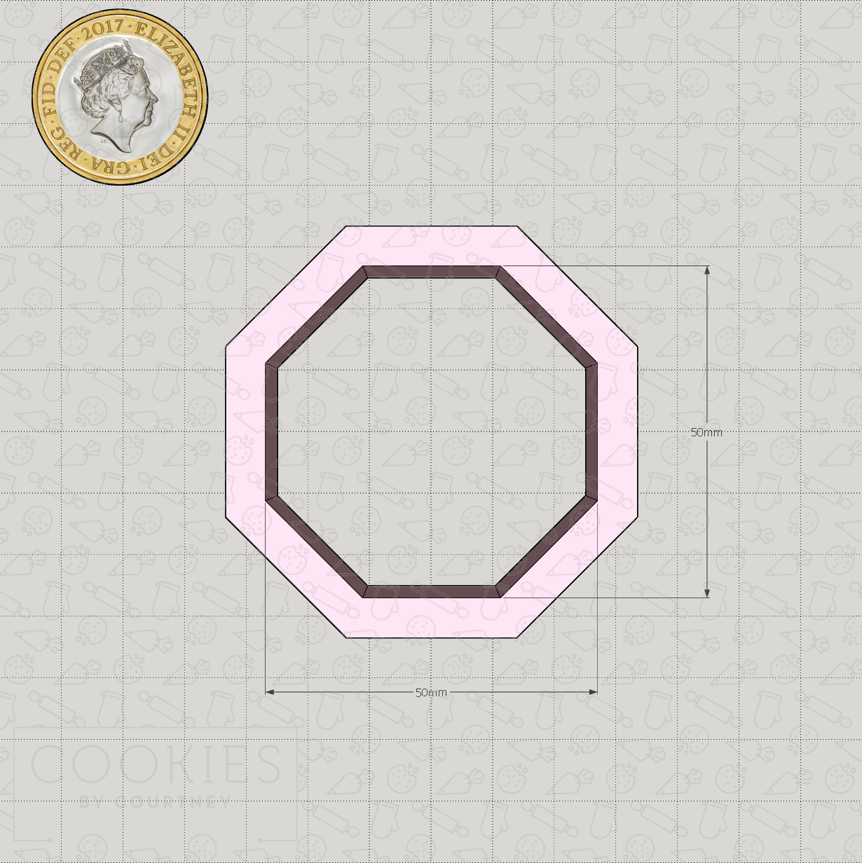 Basic Shapes - Octagon - Cookie Cutter