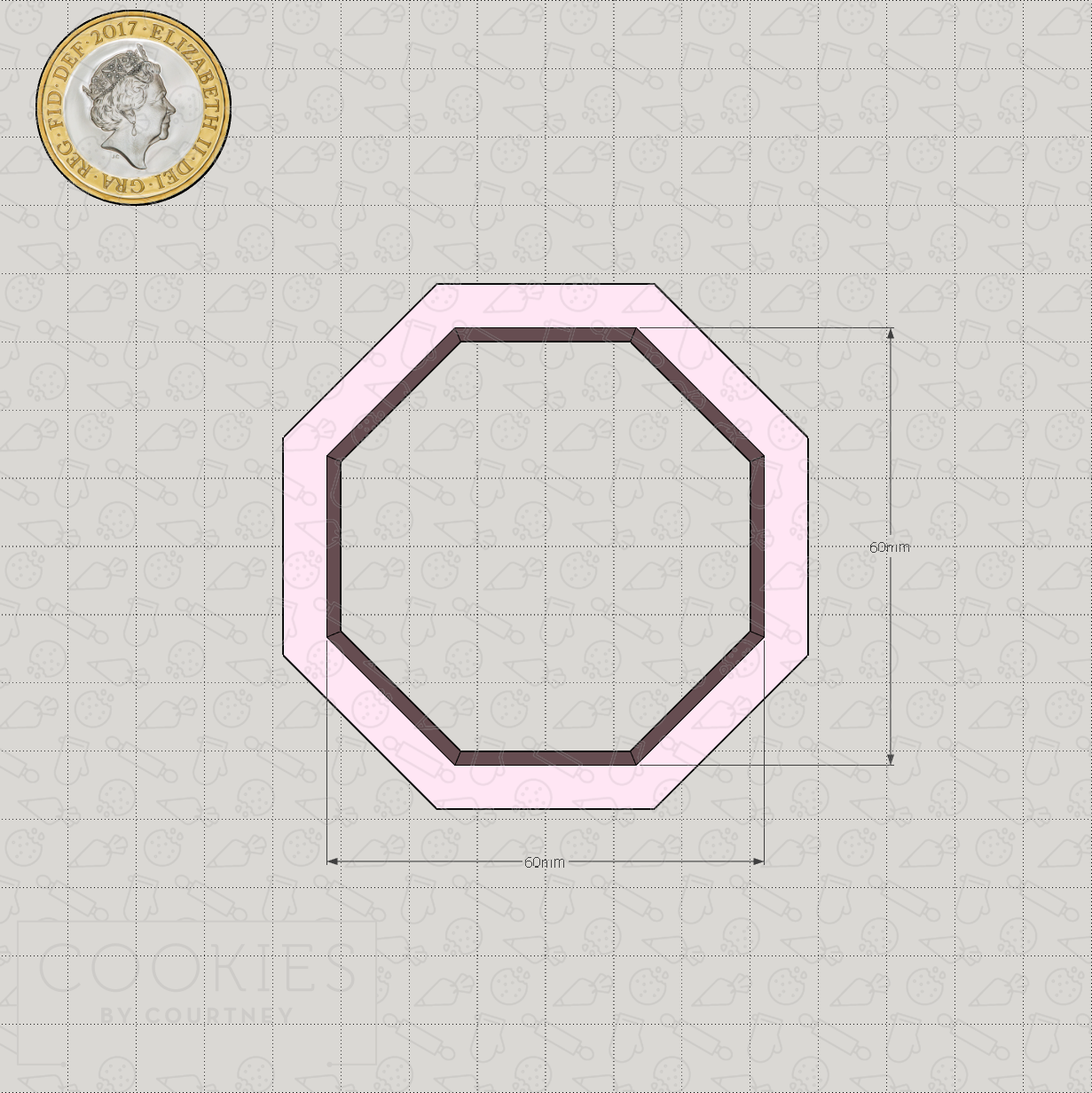 Basic Shapes - Octagon - Cookie Cutter