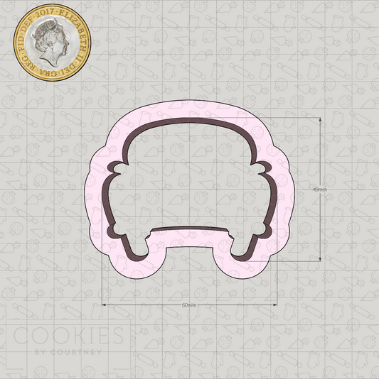 Old Fashioned Wedding Car Cookie Cutter