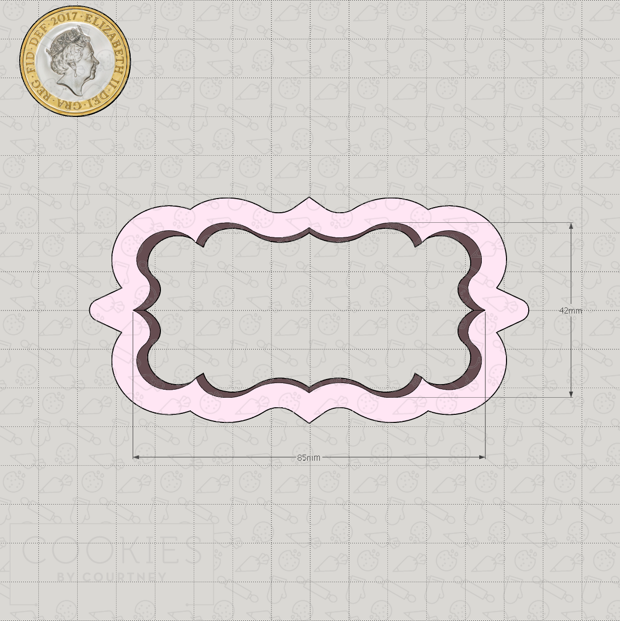 Plaque - Style #17 - "The Davinia" Cookie Cutter