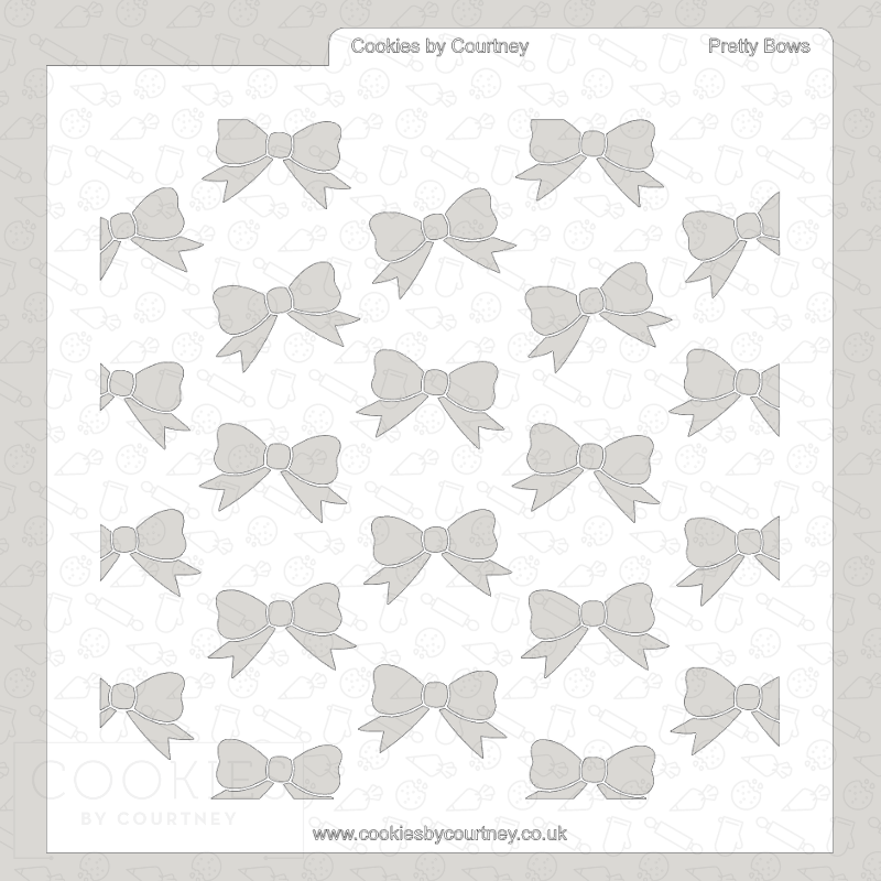 Pretty Bows Stencil